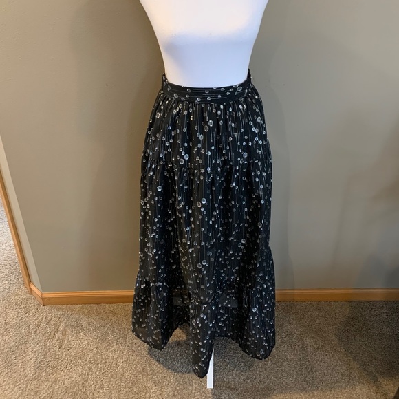 Black & Silver Portia Skirt by Sabina Musayev - Picture 6 of 13